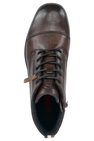 Braune Synthetikstiefeletten mit seitlichem Bugatti-Logo 325ATO305000