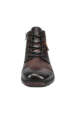 Braune Synthetikstiefeletten mit seitlichem Bugatti-Logo 325ATO305000