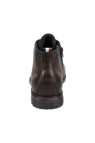 Braune Synthetikstiefeletten mit seitlichem Bugatti-Logo 325ATO305000