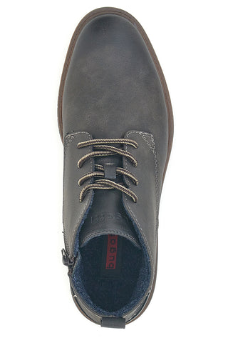 Polacchini marrone scuro caldi con zip Bugatti 335AHE325000