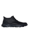 Skechers Garza Ridley Stiefeletten aus schwarzem Funktionsgewebe mit Arch Fit-Innensohle