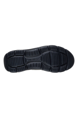 Skechers Garza Ridley Stiefeletten aus schwarzem Funktionsgewebe mit Arch Fit-Innensohle