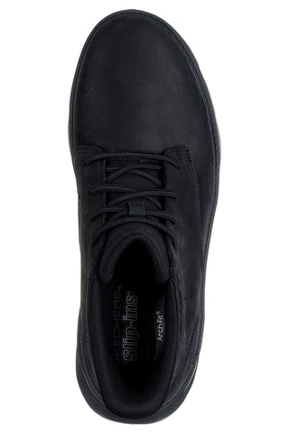 Skechers Garza Ridley Stiefeletten aus schwarzem Funktionsgewebe mit Arch Fit-Innensohle