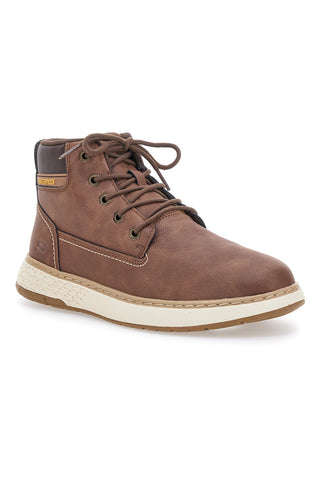 Skechers – Garlan Deno – Wasserdichte, braune Memory Foam-Stiefeletten