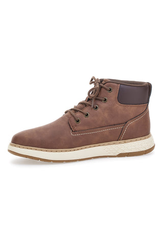 Skechers – Garlan Deno – Wasserdichte, braune Memory Foam-Stiefeletten