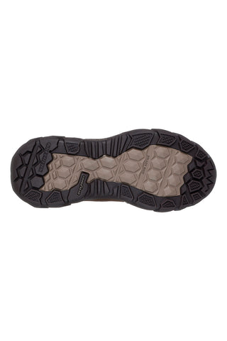 Skechers – Santoro Hopkins – Braune Slip-On-Stiefeletten aus Leder