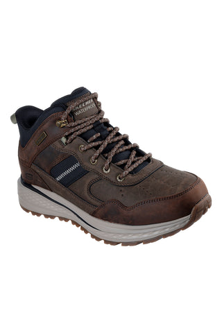 Scarponcini marroni waterproof con inserti in mesh Skechers Slade Ultra Turner
