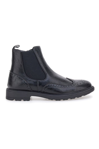 Beatles neri in pelle con lavorazione brogue Jerpoint 9Y1736