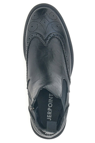 Beatles neri in pelle con lavorazione brogue Jerpoint 9Y1736