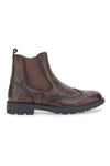 Jerpoint 9Y1736 Braune Beatles-Stiefel im Brogue-Stil