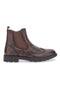 Jerpoint 9Y1736 Braune Beatles-Stiefel im Brogue-Stil