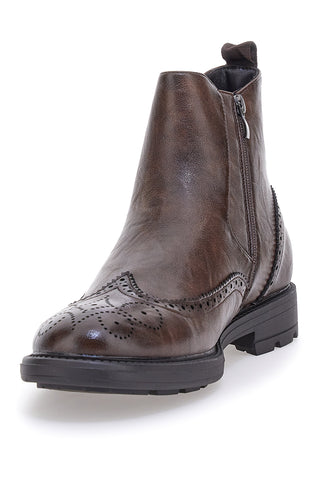 Jerpoint 9Y1736 Braune Beatles-Stiefel im Brogue-Stil