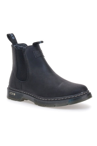 Gas GAM521521 Minimalistische schwarze Chelsea-Boots