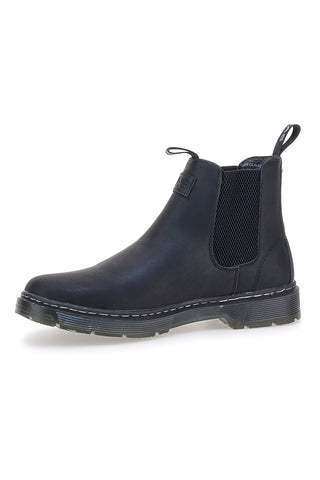 Gas GAM521521 Minimalistische schwarze Chelsea-Boots