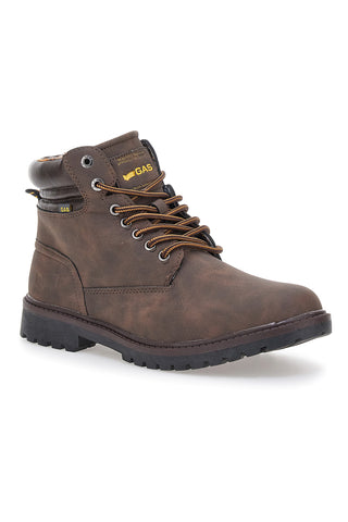 Gas GAM521100 braune gepolsterte Stiefeletten mit gezahnter Sohle