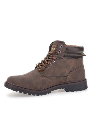 Gas GAM521100 braune gepolsterte Stiefeletten mit gezahnter Sohle