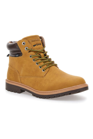 Gas GAM521100 gepolsterte Leder-Ankle-Boots mit gezahnter Sohle