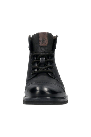 Bugatti 325A0U3T3500 Stiefeletten aus schwarzem Echtleder mit rutschfester Sohle