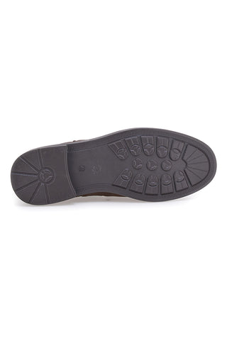 Johes Land 180141 gebürstete braune Beatles-Stiefeletten mit Gummizug