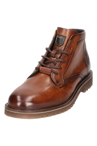 Braune Stiefeletten aus echtem Leder Bugatti 331AO9301010