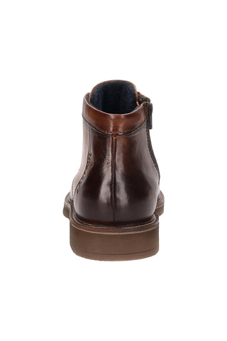 Braune Stiefeletten aus echtem Leder Bugatti 331AO9301010