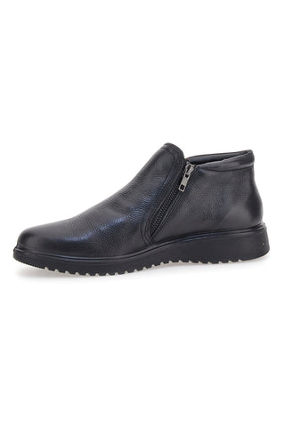 Polacchini neri con zip laterali Claremorris 17102165