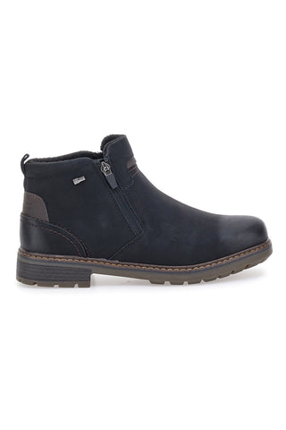Stivaletti neri water repellent con zip laterale Relife 20821B16R