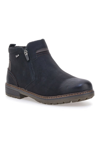 Relife 20821B16R schwarze wasserabweisende Stiefeletten mit seitlichem Reißverschluss