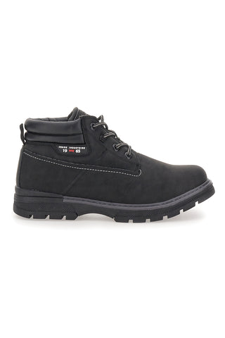 Carrera CAM73302N2020 Schwarze Stiefeletten mit gepolstertem Schaftrand