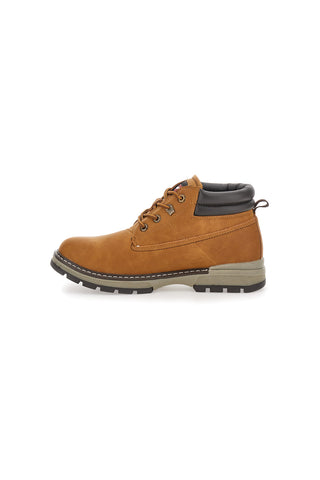 Carrera CAM73302N6060 Leder-Ankle-Boots mit gepolstertem Schaftrand