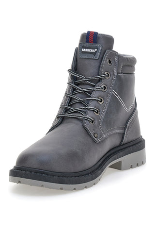 Scarponcini grigi con suola carrarmato Carrera CAM75904P4343