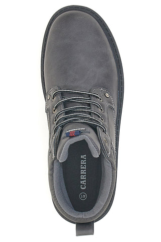 Scarponcini grigi con suola carrarmato Carrera CAM75904P4343