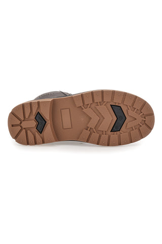 Carrera CAM759046868 braune Stiefeletten mit Kontrastnähten