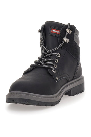 Stivaletti scarponcini neri con dettagli grigi Carrera CAM759052048