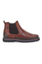 Stivaletti Beatles Chelsea boots marroni in vera pelle con fondo carrarmato Pittarello Eco 252480052