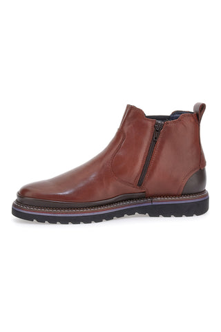 Stivaletti Beatles Chelsea boots marroni in vera pelle con fondo carrarmato Pittarello Eco 252480052