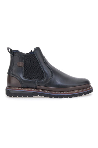 Stivaletti Beatles Chelsea boots marroni e neri in vera pelle con fondo carrarmato Pittarello Eco 252480052