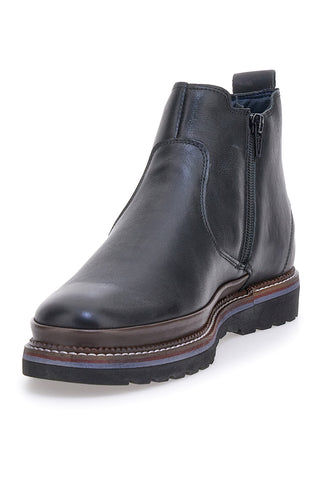 Stivaletti Beatles Chelsea boots marroni e neri in vera pelle con fondo carrarmato Pittarello Eco 252480052