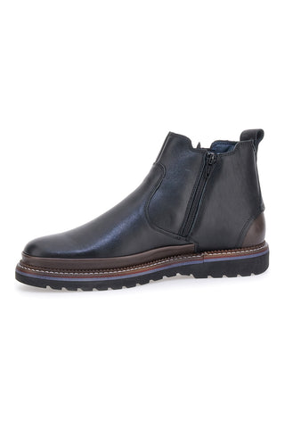 Stivaletti Beatles Chelsea boots marroni e neri in vera pelle con fondo carrarmato Pittarello Eco 252480052