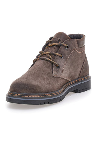 Pittarello Eco 252520024 Braune Wildleder-Ankle-Boots mit gepolstertem Schaftrand