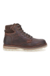 Braune Stiefeletten aus echtem Leder mit leichter Sohle. Artikelnummer: 252560008