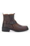 Braune Stiefeletten mit seitlicher Schnalle, Output 252590062