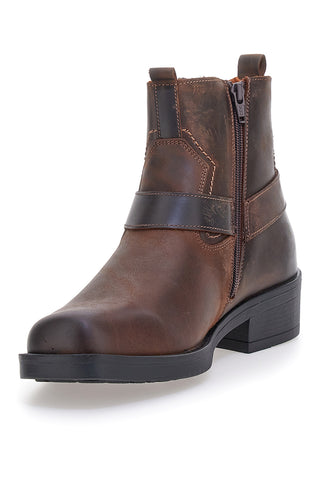 Stivaletti marroni con fibbia laterale Output 252590062