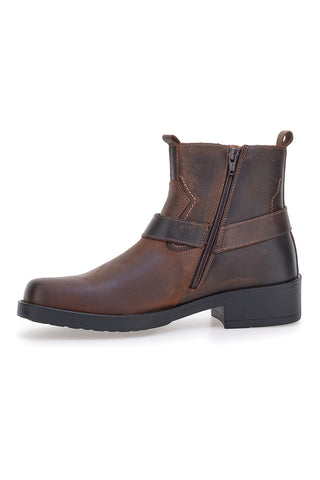 Braune Stiefeletten mit seitlicher Schnalle, Output 252590062