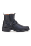Schwarze Stiefeletten mit seitlicher Schnalle, Output 252590062
