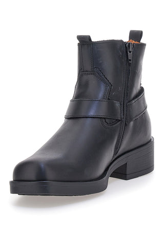 Stivaletti neri con fibbia laterale Output 252590062