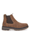 Braune Chelsea Boots mit verstärkter Sohle und Baumwollgürtel. HARVARD CRAZY