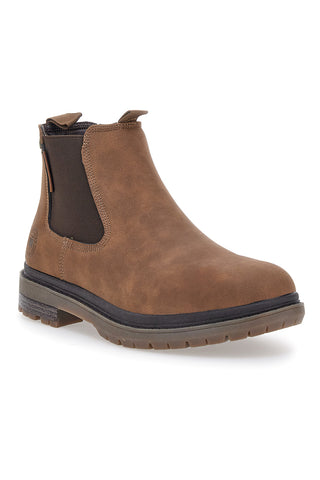 Braune Chelsea Boots mit verstärkter Sohle und Baumwollgürtel. HARVARD CRAZY