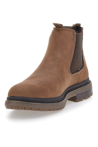 Braune Chelsea Boots mit verstärkter Sohle und Baumwollgürtel. HARVARD CRAZY