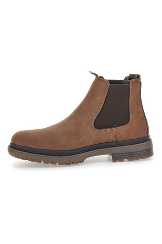 Braune Chelsea Boots mit verstärkter Sohle und Baumwollgürtel. HARVARD CRAZY